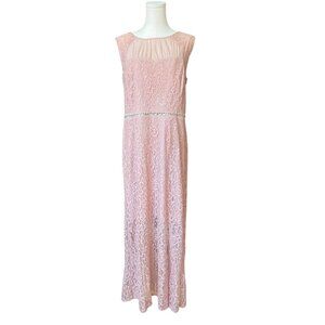 Enfocus Studio Lace Maxi Dress Sz 16 Wedding Guest Event Long Pastel Embellished